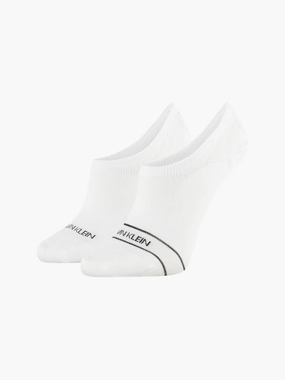 Calvin Klein Táskák & Kiegészítők HU569194 | Calvin Klein Logo Invisible Női Zokni Fehér